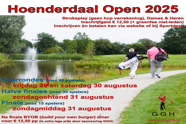hoenderdaalHoenderdaal Open 2025, 29-31 augustus