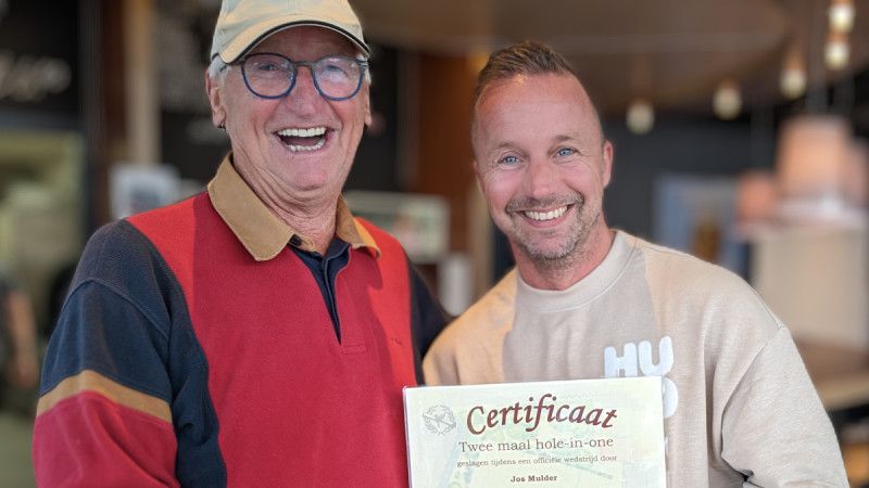 hoenderdaalUnieke prestatie: Jos Mulder slaat 2 hole-in-one's binnen 10 minuten!